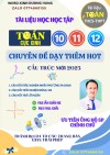 FULL 8 CHUYÊN ĐỀ ÔN THI TỐT NGHIỆP MÔN TOÁN  CHƯƠNG TRÌNH MỚI 2025